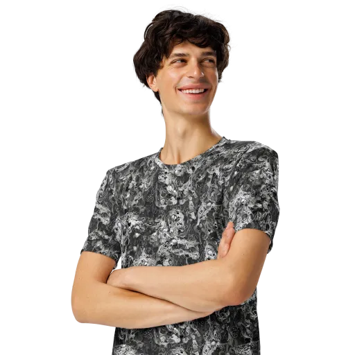 Shadow Anatomy on a Men's Crew Neck T-Shirt