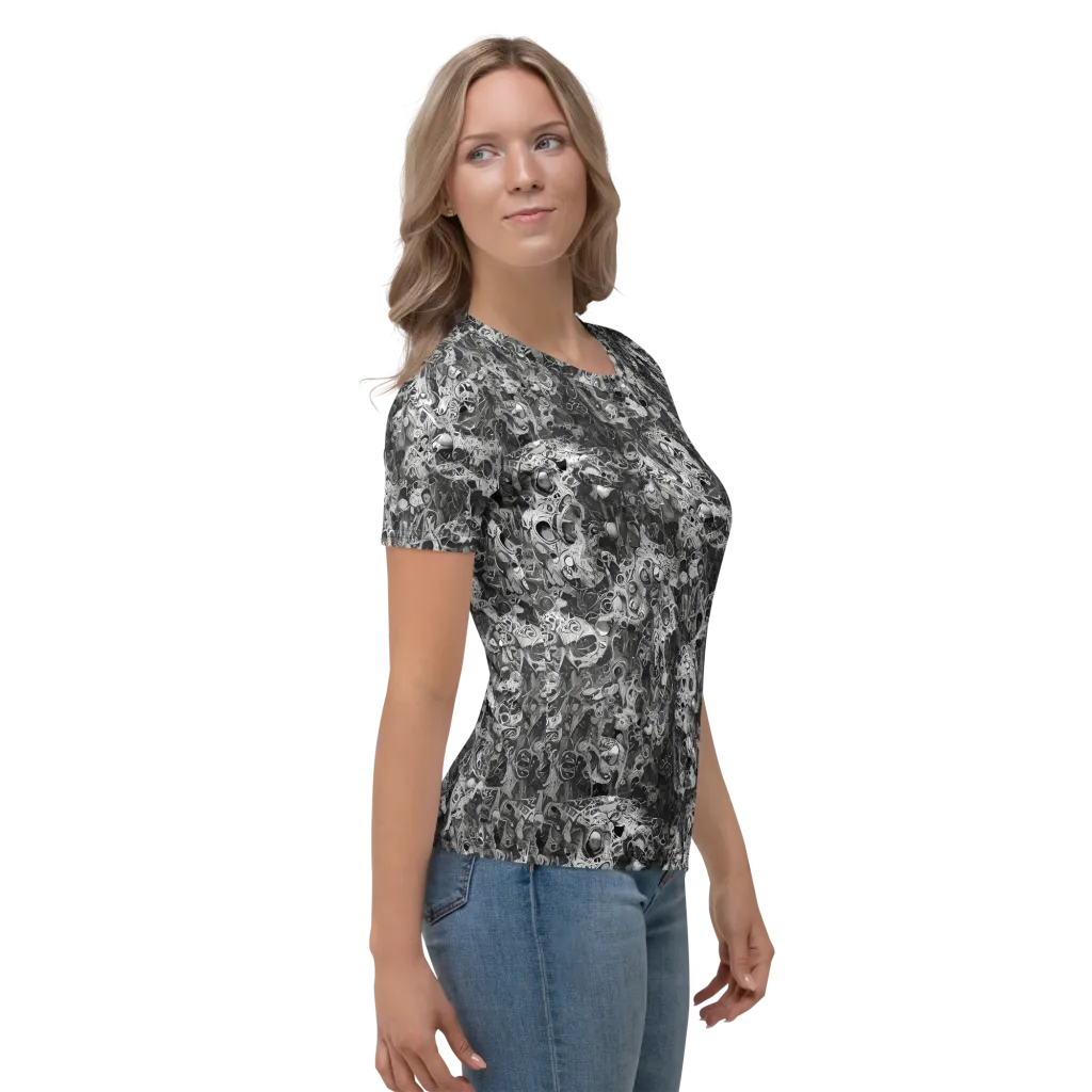 Shadow Anatomy on Women's Crew Neck T-Shirt — Right