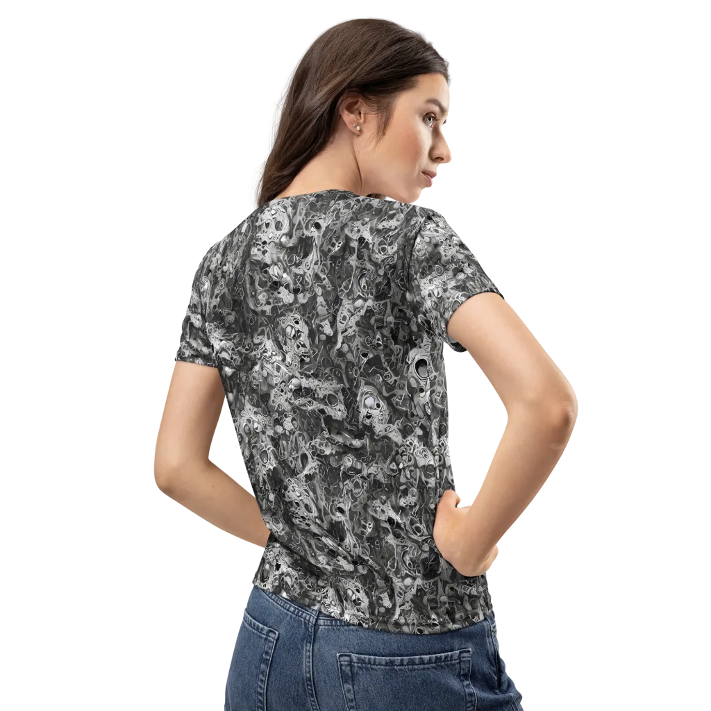 Shadow Anatomy on Women's Crew Neck T-Shirt — Back