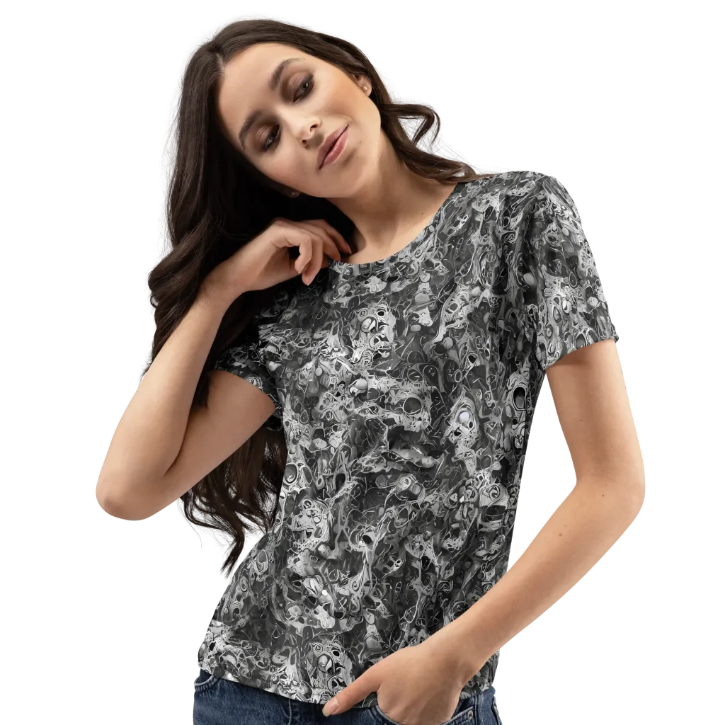 Shadow Anatomy on Women's Crew Neck T-Shirt — Left Front