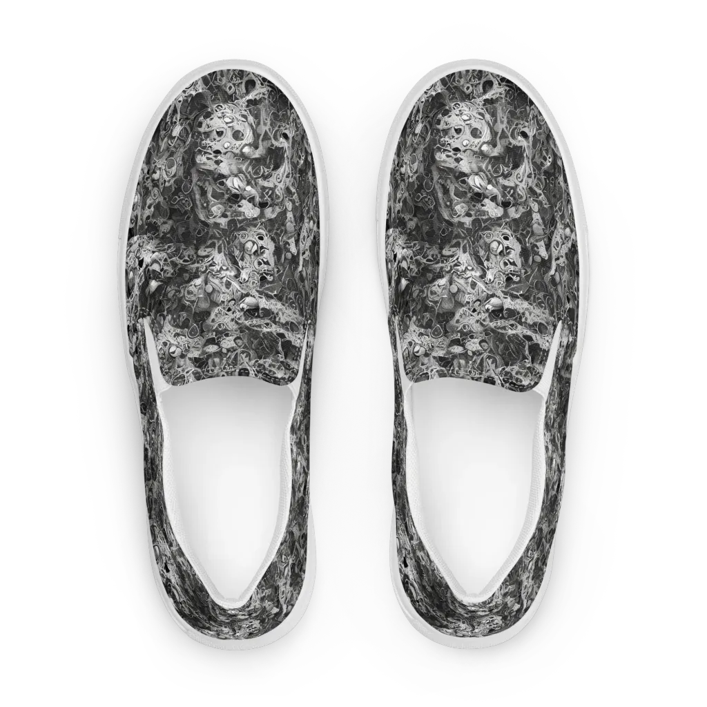 Shadow Anatomy on Men's Slip-On Canvas Shoes — Front