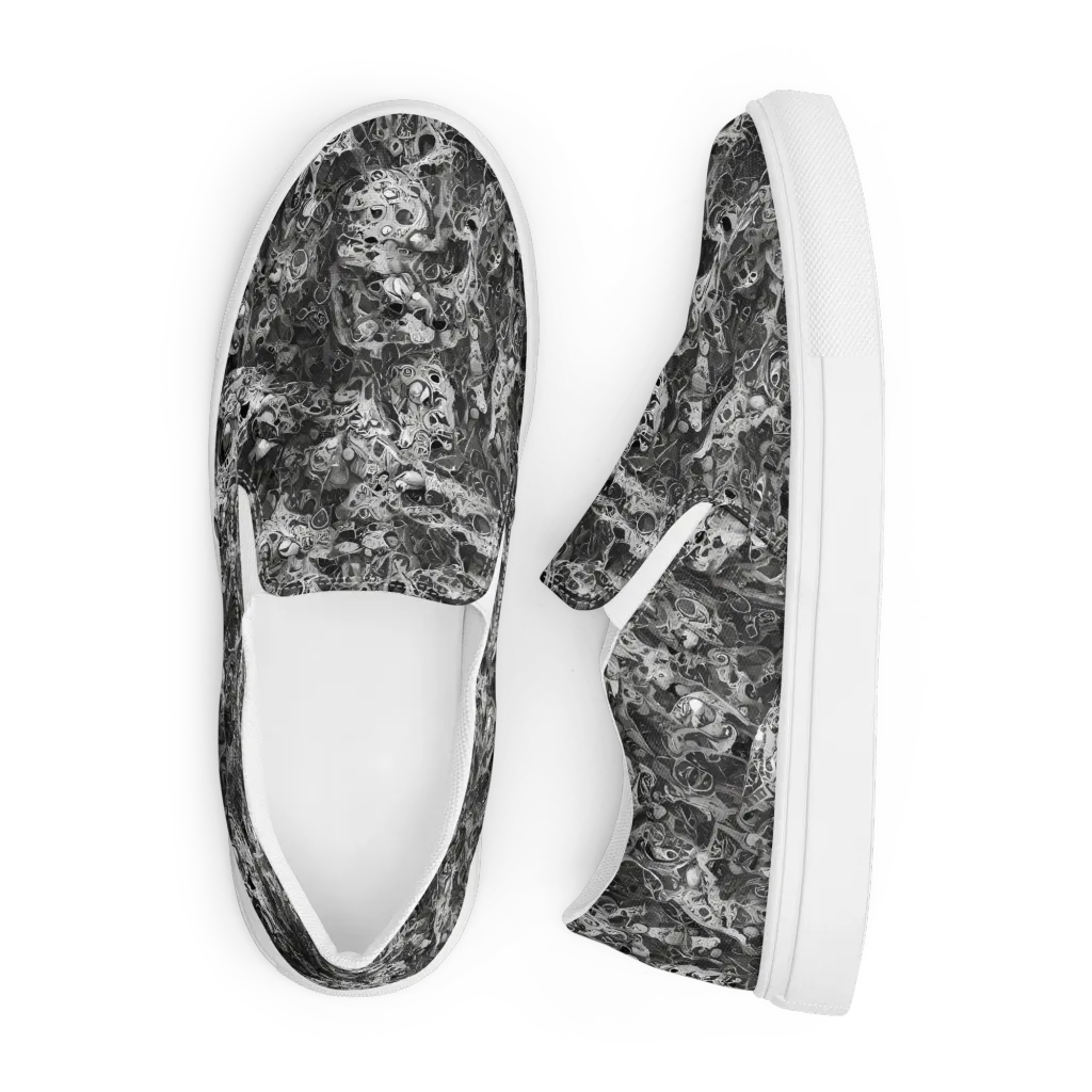 Shadow Anatomy on Men's Slip-On Canvas Shoes — Front