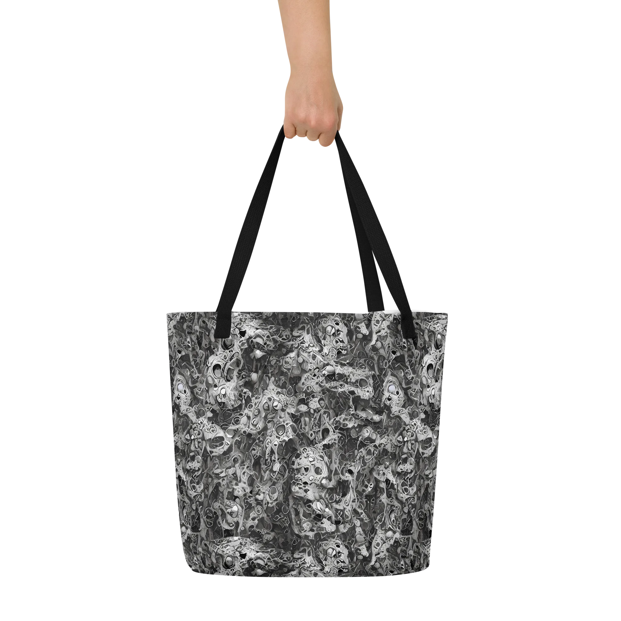 Shadow Anatomy on Large Tote Bag W/ Pocket — Front