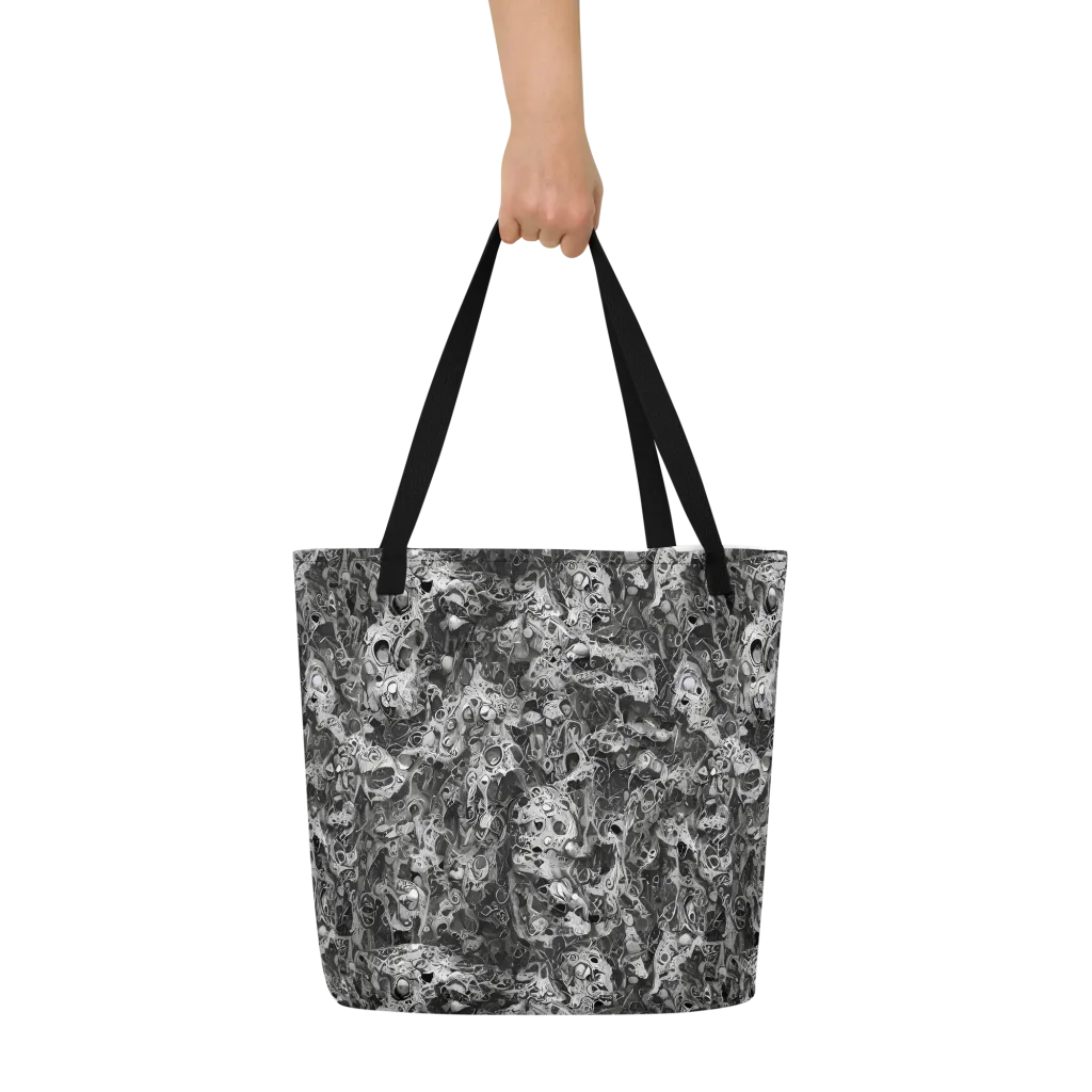 Shadow Anatomy on Large Tote Bag W/ Pocket — Front