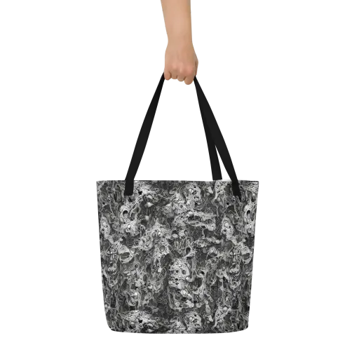 Shadow Anatomy on a Large Tote Bag W/ Pocket