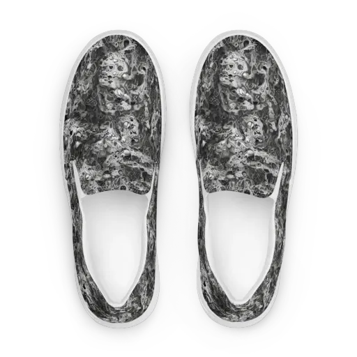 Shadow Anatomy on a Women's Slip-On Canvas Shoes