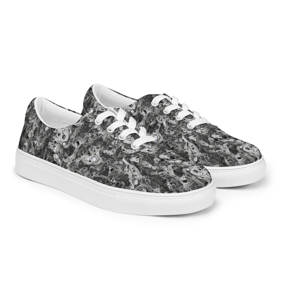 Shadow Anatomy on Men's Lace-Up Canvas Shoes — Right Front