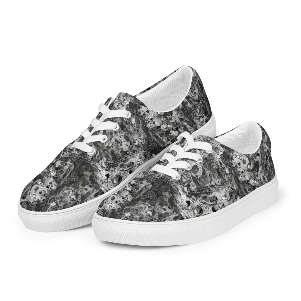 Shadow Anatomy on Men's Lace-Up Canvas Shoes — Left Front