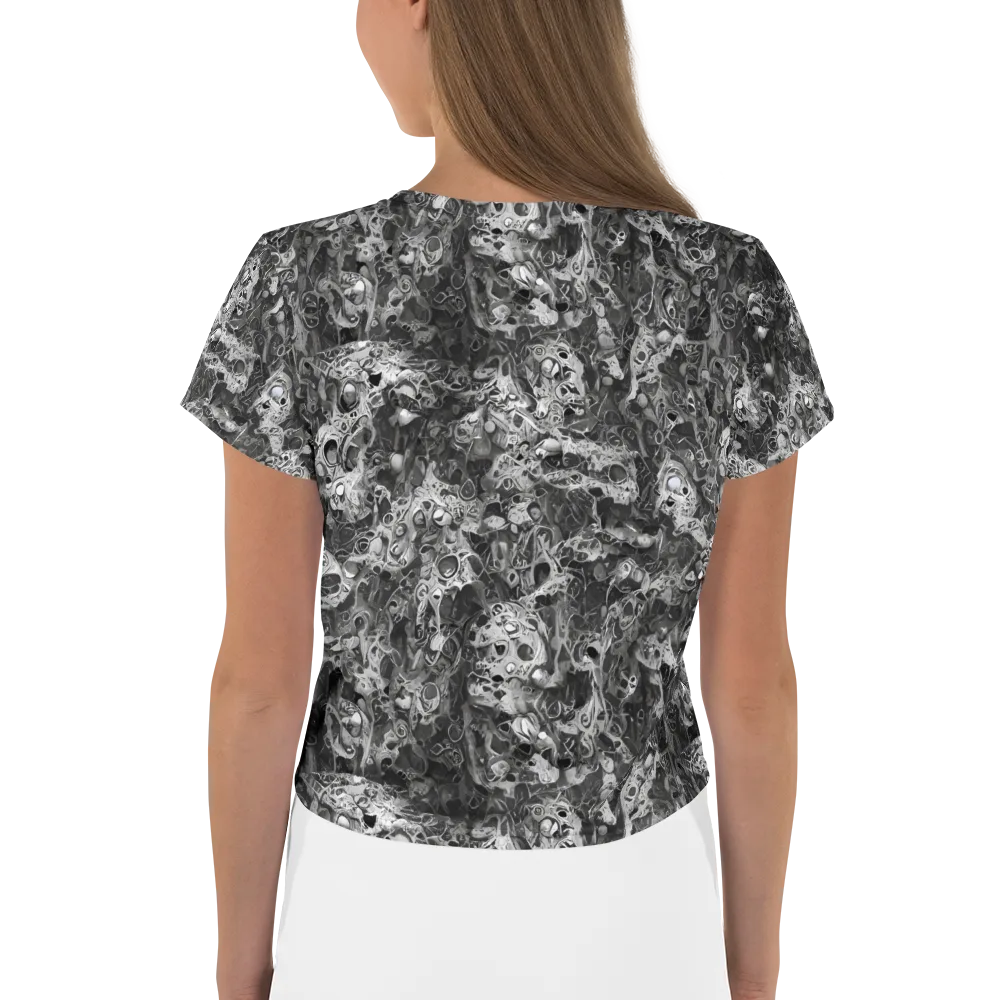 Shadow Anatomy on Crop Tee — Back