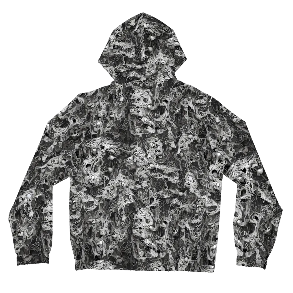 Shadow Anatomy on Women's Full-Zip Hoodie — Back