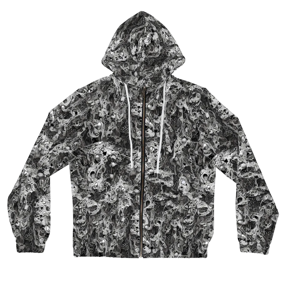 Shadow Anatomy on Women's Full-Zip Hoodie — Front