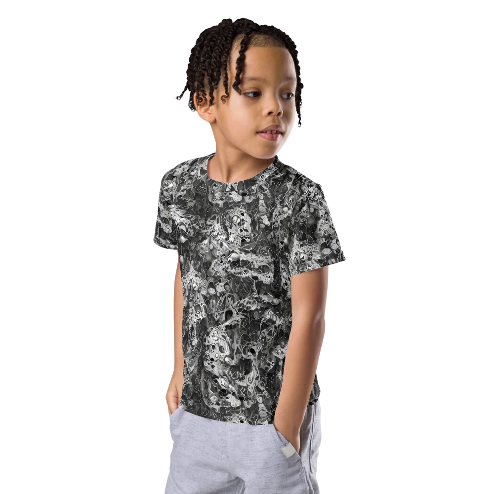 Shadow Anatomy on Kids Crew Neck T-Shirt — Left Front