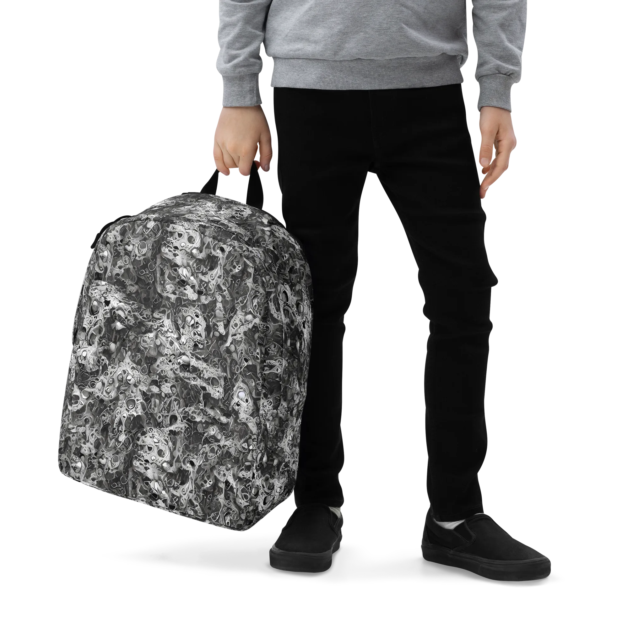 Shadow Anatomy on Minimalist Backpack — Zoomed-in
