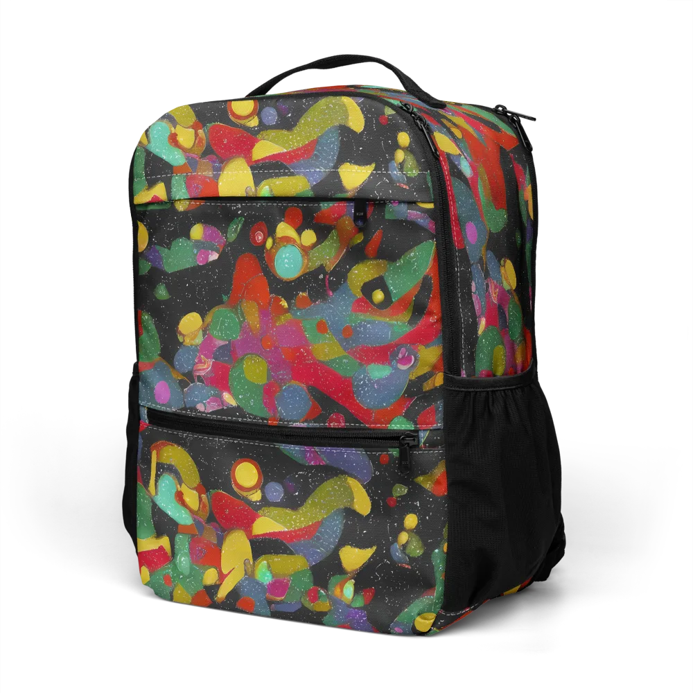 Afterdark Mosaic on Utility Backpack — Left Front
