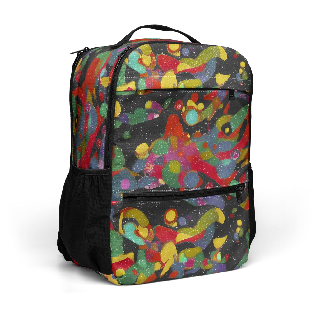 Afterdark Mosaic on Utility Backpack — Right Front