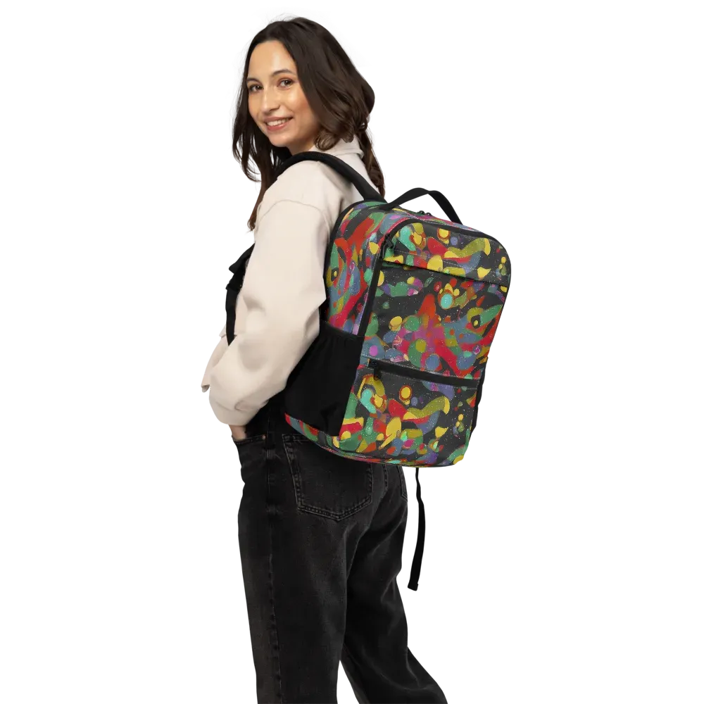 Afterdark Mosaic on Utility Backpack — Back