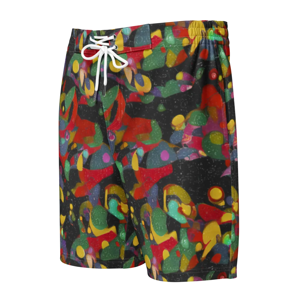 Afterdark Mosaic on Men's Board Shorts — Front