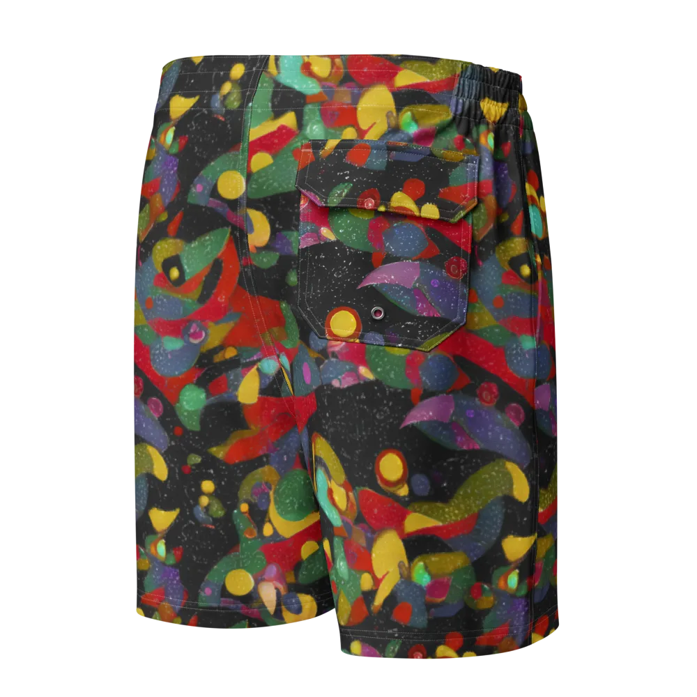 Afterdark Mosaic on Men's Board Shorts — Back