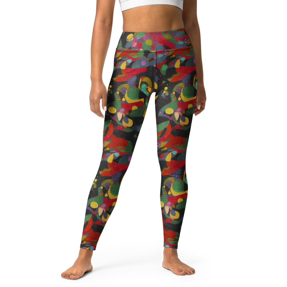Afterdark Mosaic on Yoga Leggings — Front