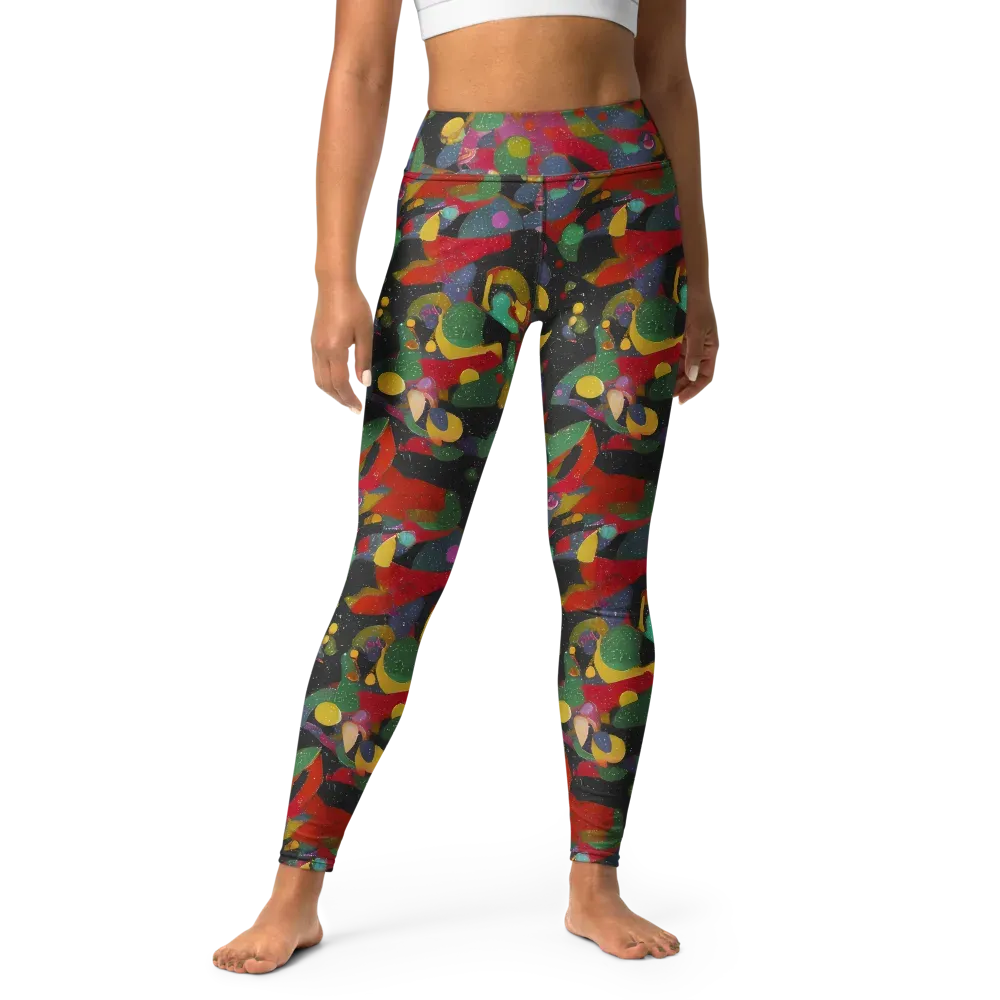 Afterdark Mosaic on Yoga Leggings — Front