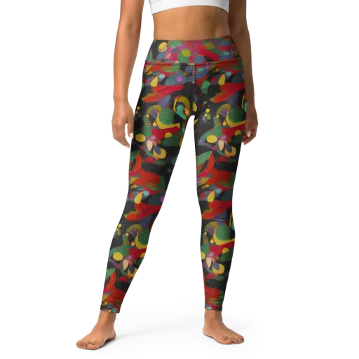 Afterdark Mosaic on a Yoga Leggings