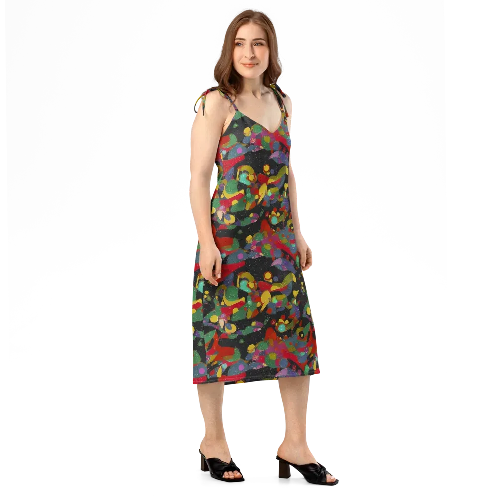 Afterdark Mosaic on Slip Dress — Right Front