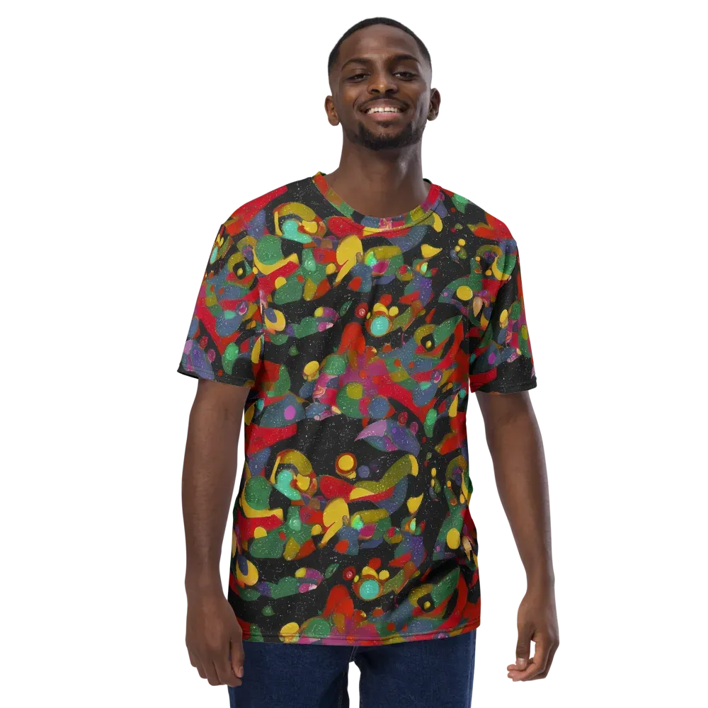 Afterdark Mosaic on Men's Crew Neck T-Shirt — Front