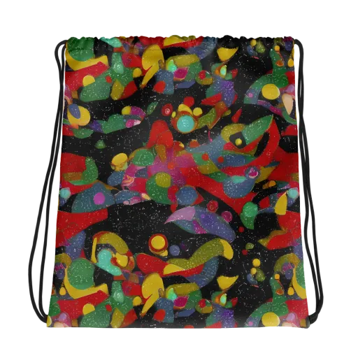 Afterdark Mosaic on a Drawstring Bag
