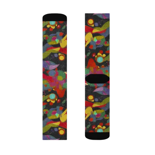 Afterdark Mosaic on a Socks