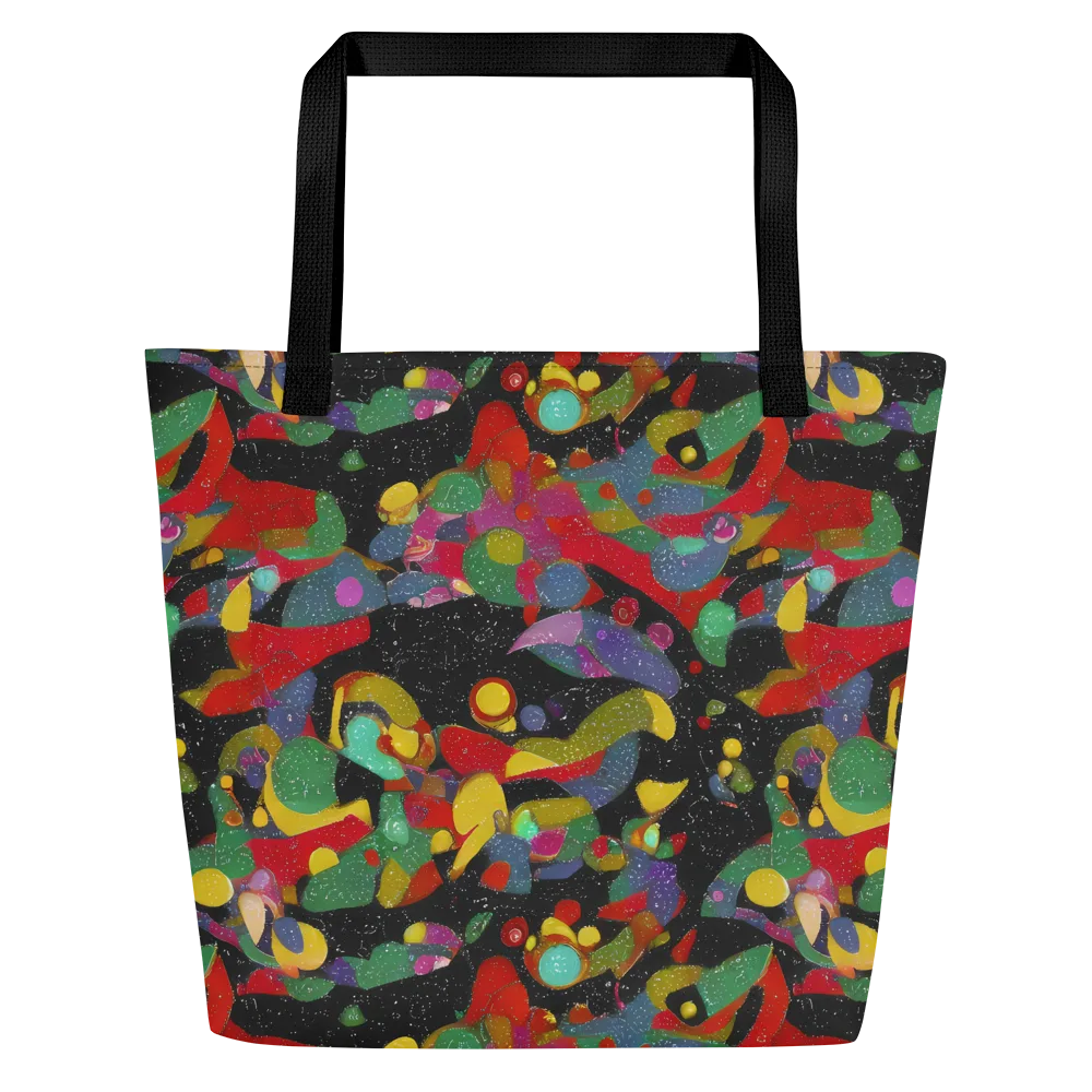 Afterdark Mosaic on Large Tote Bag W/ Pocket — Front