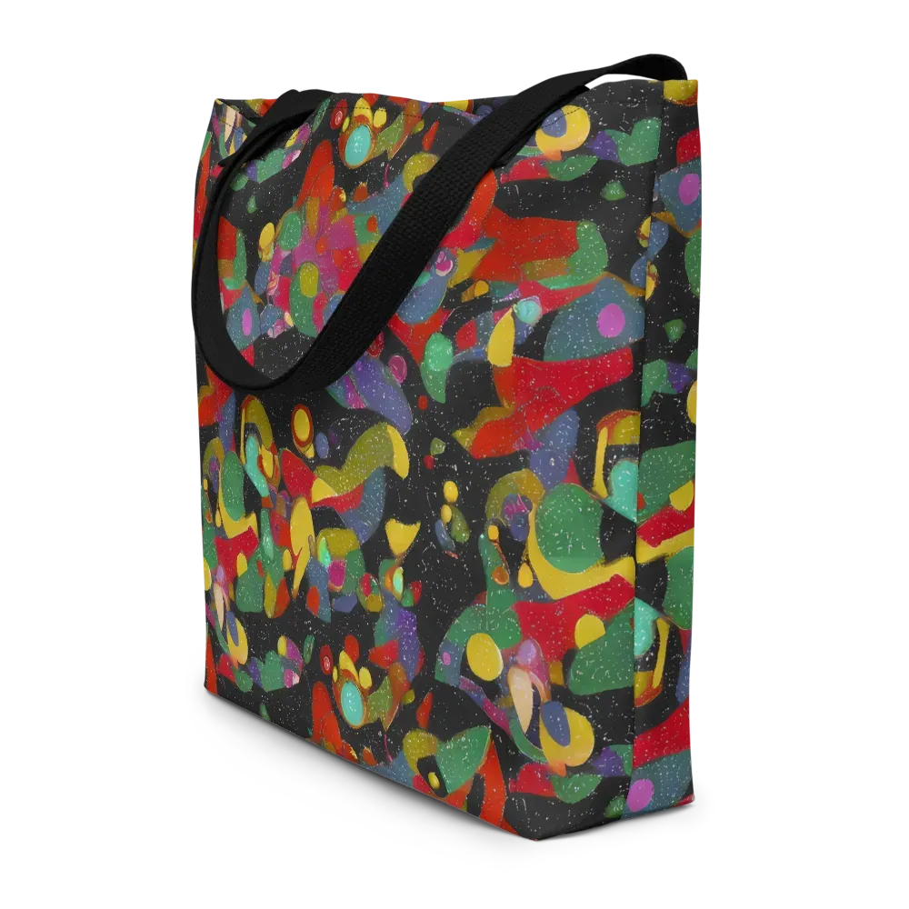 Afterdark Mosaic on Large Tote Bag W/ Pocket — Front