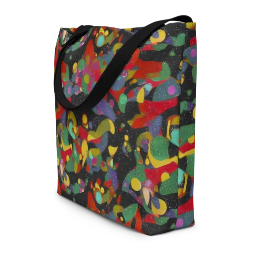 Afterdark Mosaic on a Large Tote Bag W/ Pocket