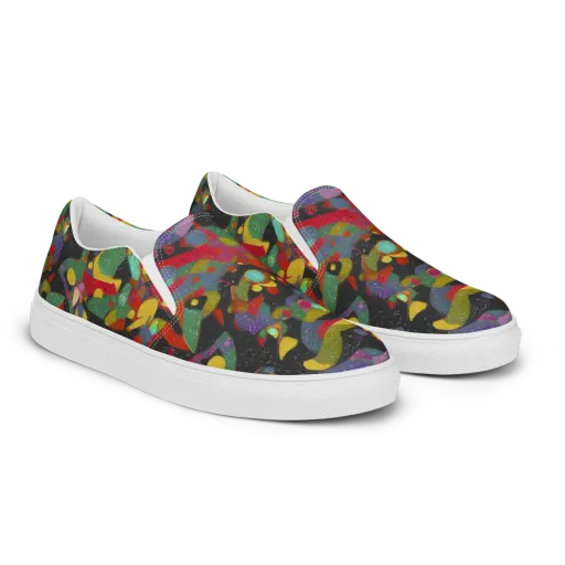 Afterdark Mosaic on a Women's Slip-On Canvas Shoes