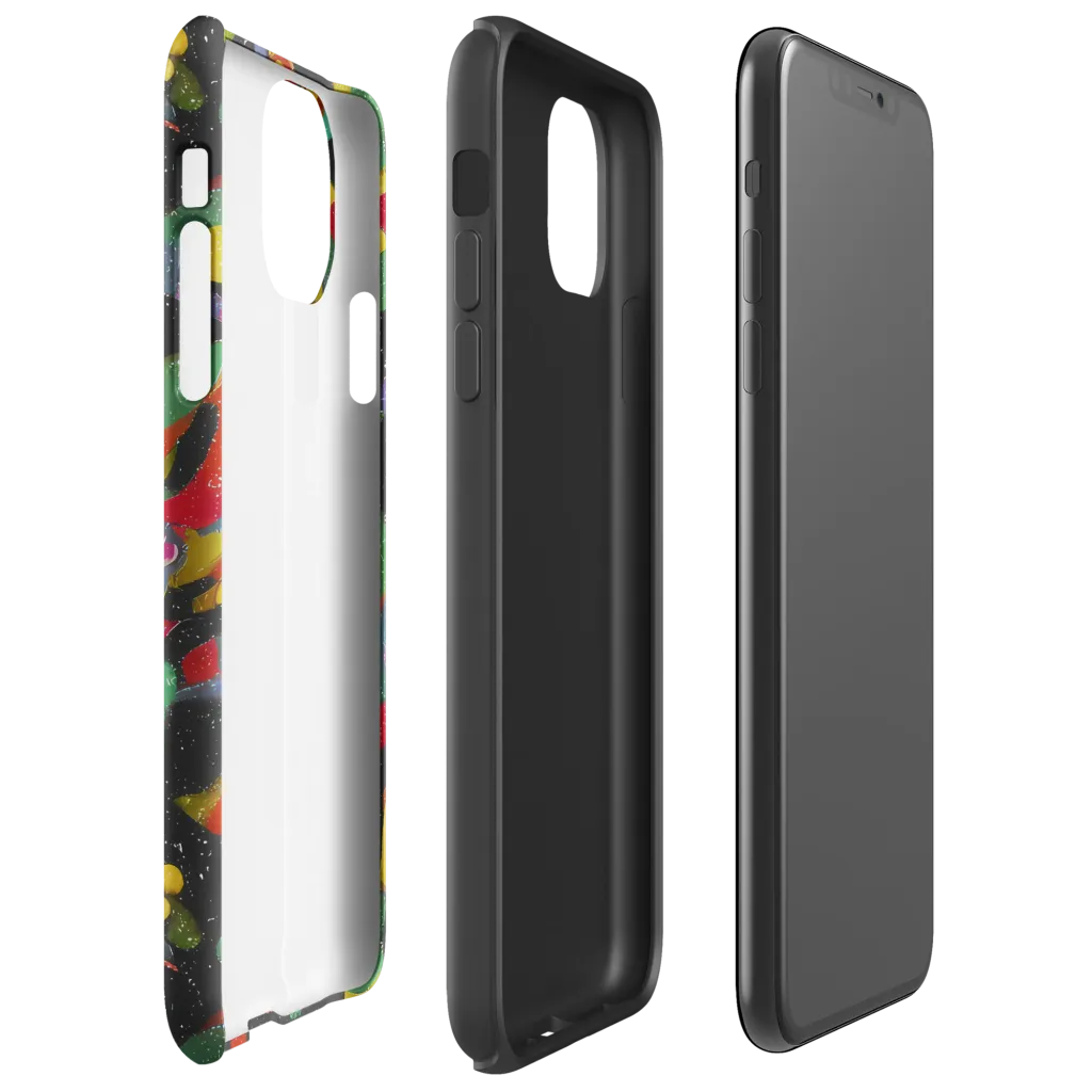 Afterdark Mosaic on Tough Case for iPhone® — Right