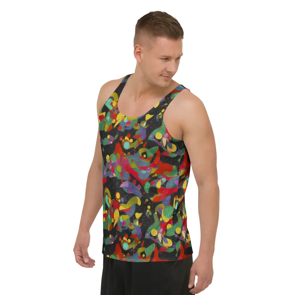 Afterdark Mosaic on Men's Tank Top — Left Front