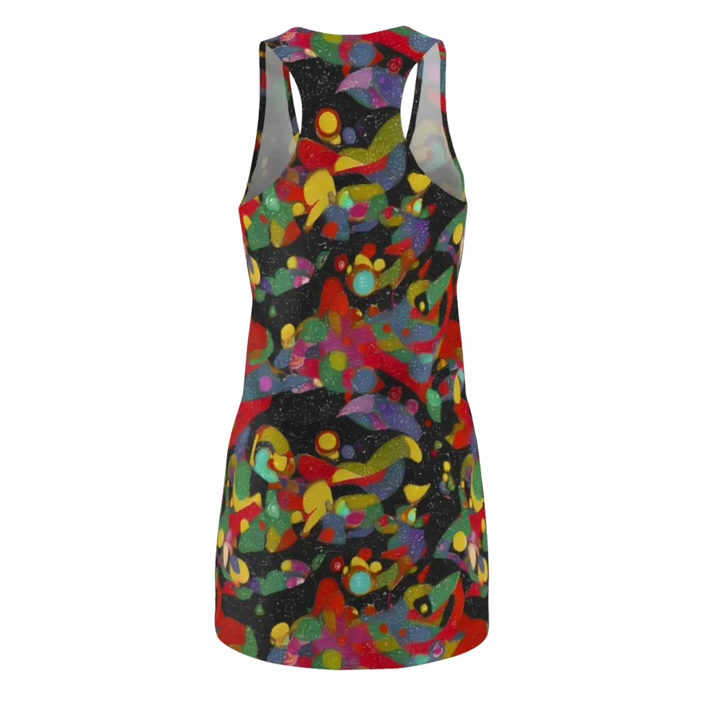Afterdark Mosaic on Racerback Dress — Back