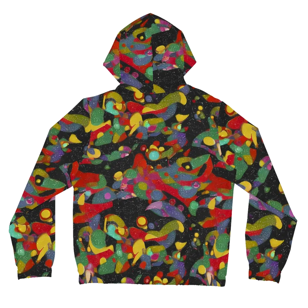 Afterdark Mosaic on Women's Full-Zip Hoodie — Back