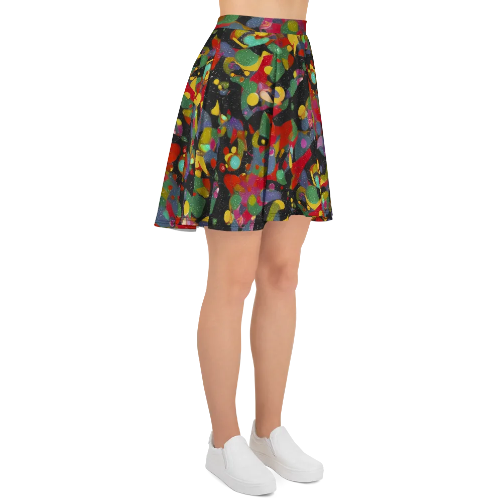 Afterdark Mosaic on Skater Skirt — Right