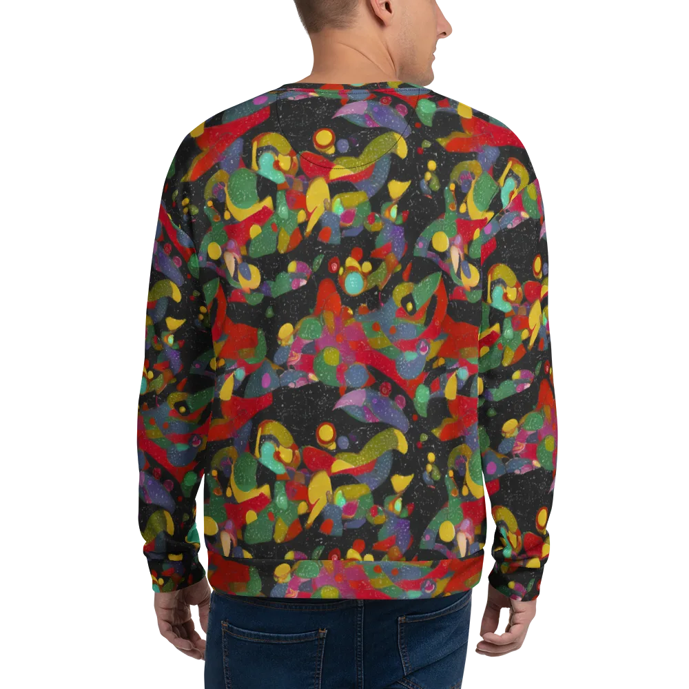 Afterdark Mosaic on Sweatshirt — Back