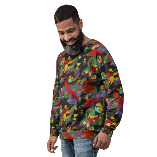 Afterdark Mosaic on a Sweatshirt