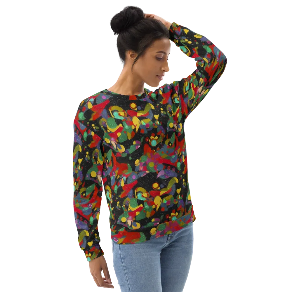Afterdark Mosaic on Sweatshirt — Right Front