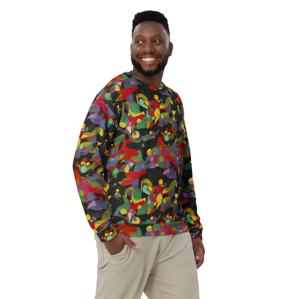 Afterdark Mosaic on Sweatshirt — Front