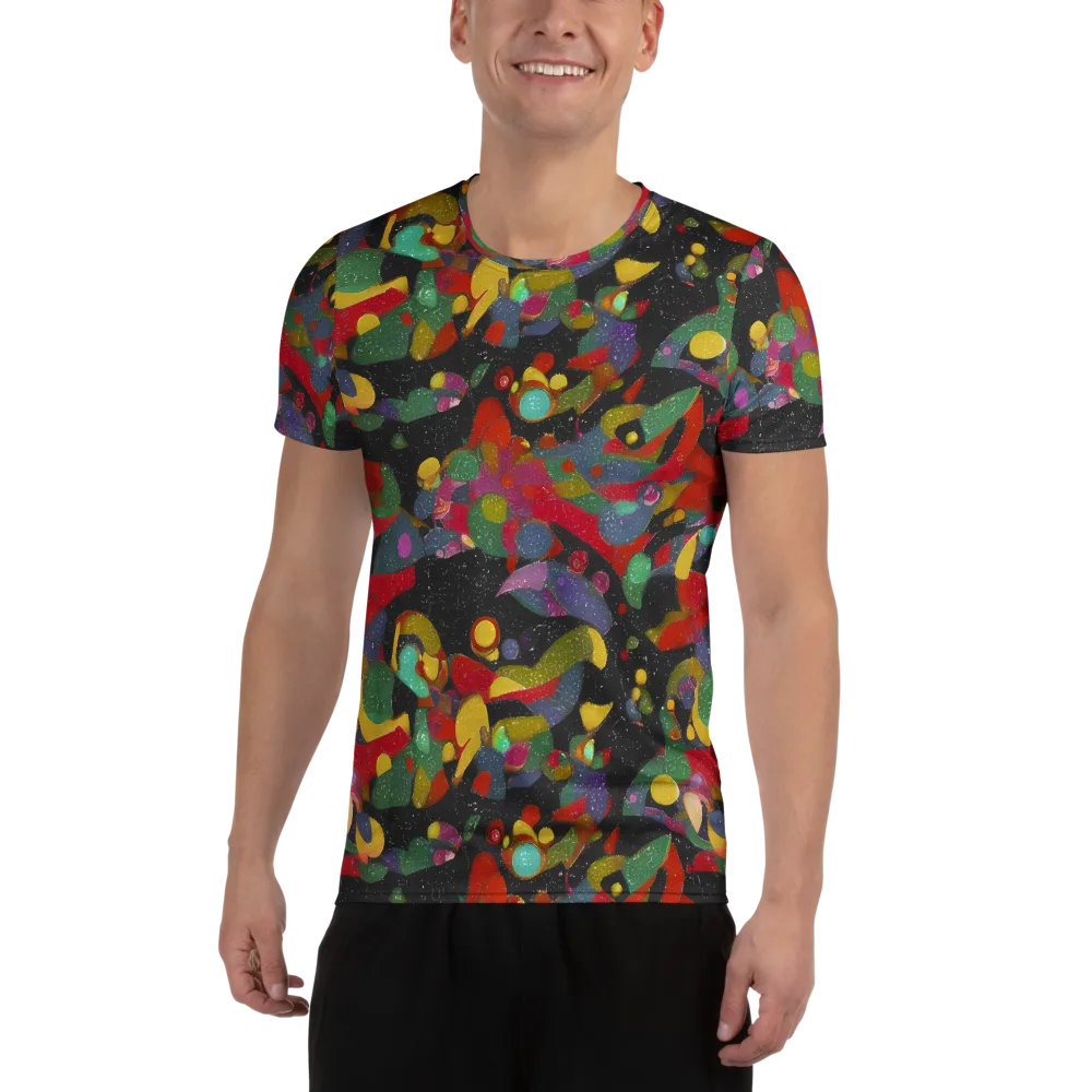Afterdark Mosaic on Men's Athletic T-Shirt — Front