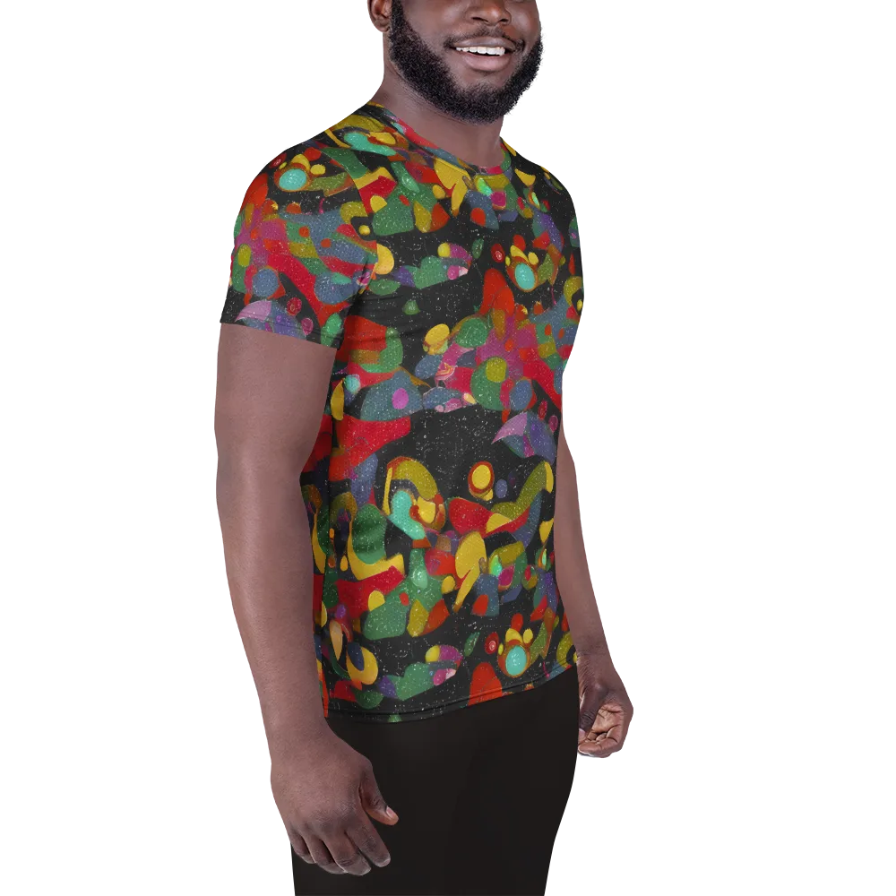 Afterdark Mosaic on Men's Athletic T-Shirt — Right
