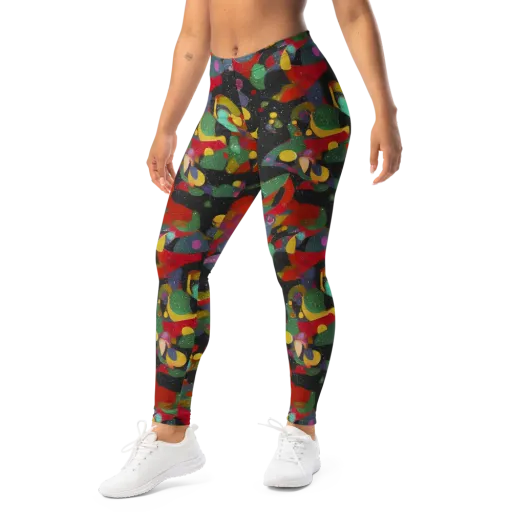 Afterdark Mosaic on a Leggings