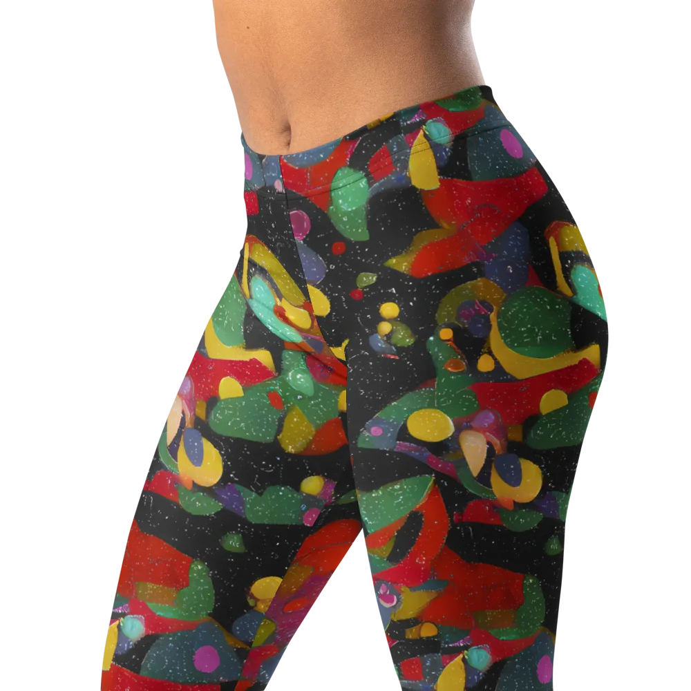 Afterdark Mosaic on Leggings — Left Front