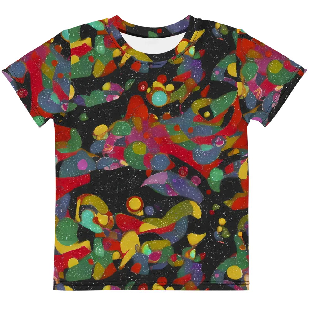 Afterdark Mosaic on Kids Crew Neck T-Shirt — Front