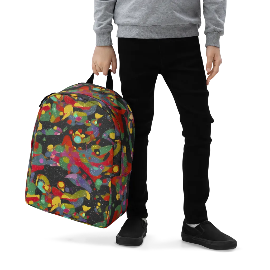 Afterdark Mosaic on Minimalist Backpack — Zoomed-in