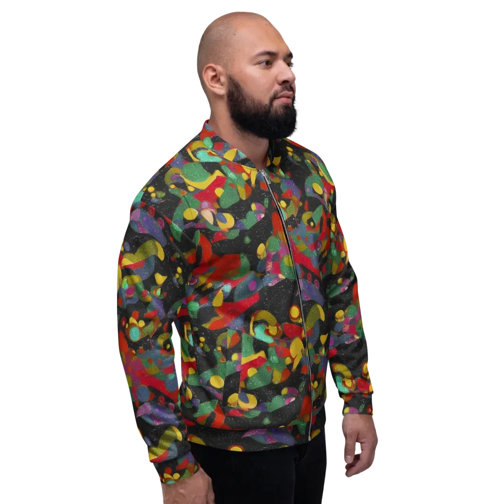 Afterdark Mosaic on Bomber Jacket — Right