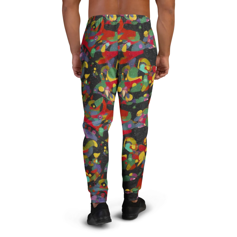 Afterdark Mosaic on Men's Joggers — Back
